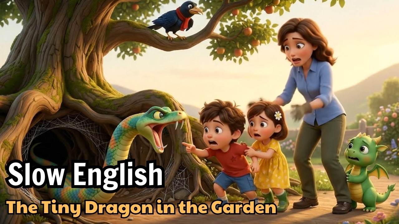 The Tiny Dragon in the Garden | Easy English Listening Practice (A2)