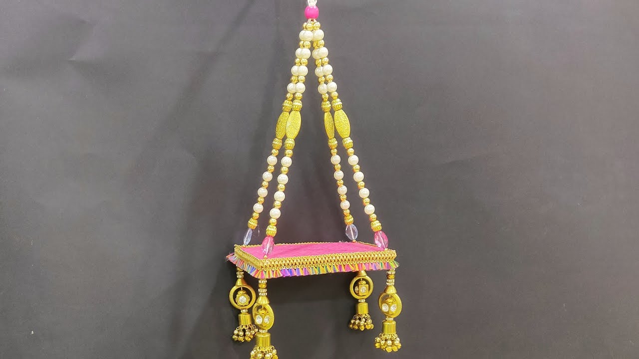 Krishna jhula ( Swing ) || How to make krishna jhula at home || DIY