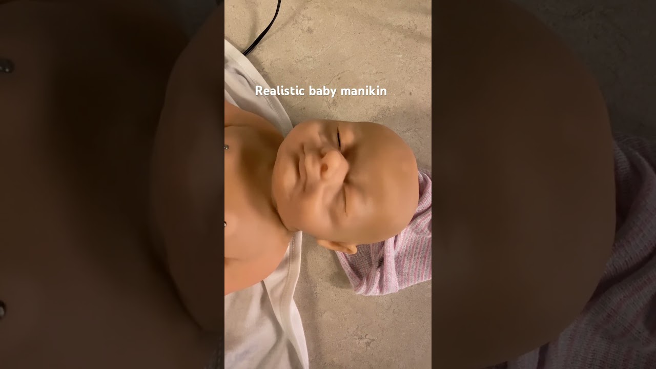Super realistic baby simulator! #heathcare #simulation #technology