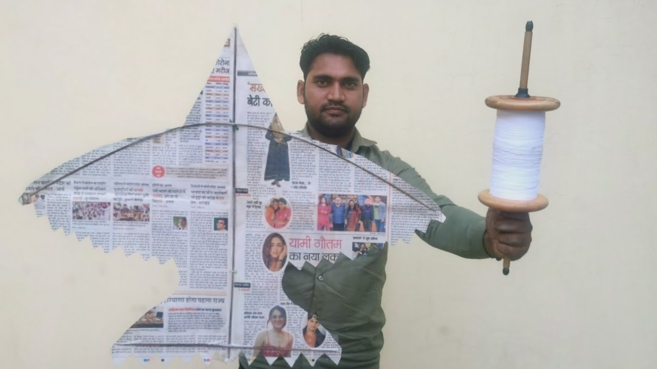 How to make a Bird kite at Home very easily - Step by Step to make a Kite at Home
