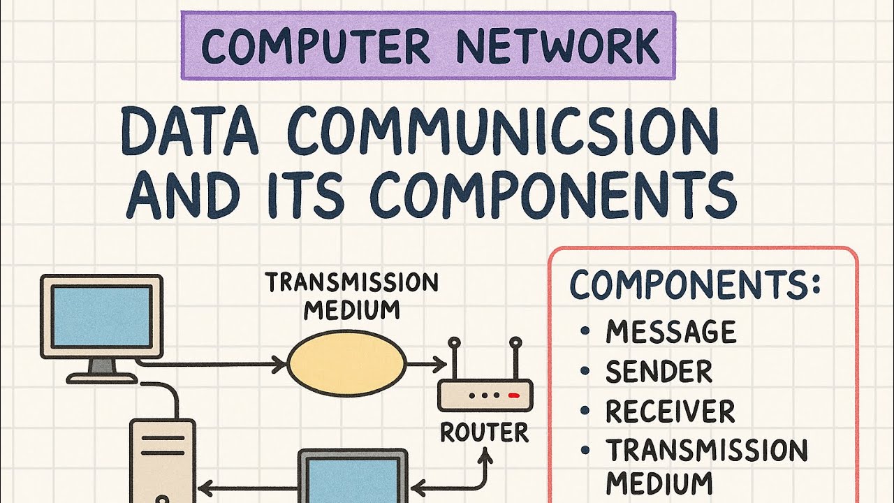 Data Communication and Its Components | Data flow  | Computer Network Handwritten Notes