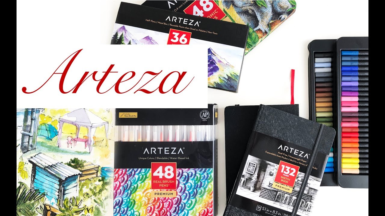 Unboxing ARTEZA | Part 1 of 3 | Watercolour sketching