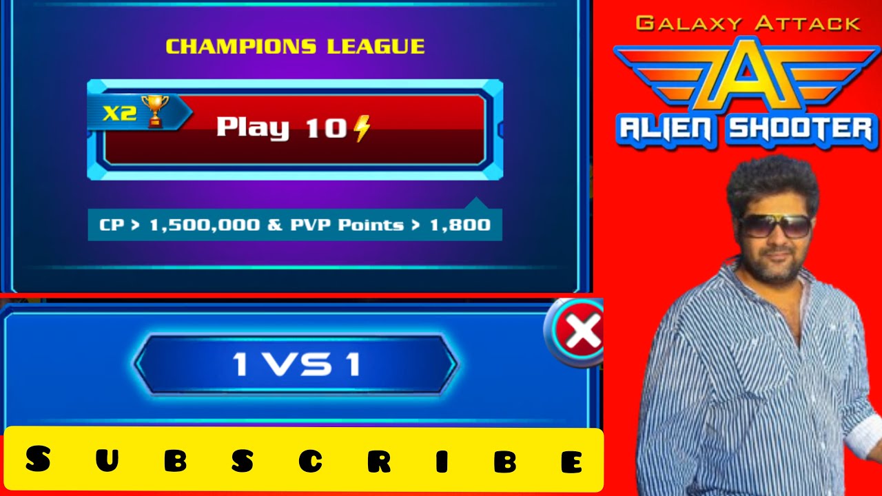 Pvp Champion League 1vs1 galaxy attack alien shooter