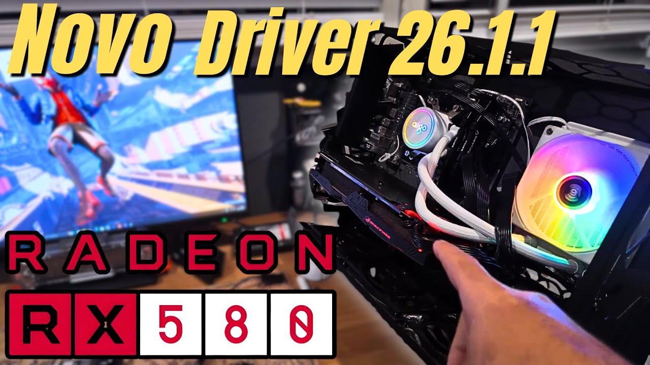 RX 580 - Teste em Jogos Atuais Novo Driver 26.1.1 | Roda Tudo em 2026?