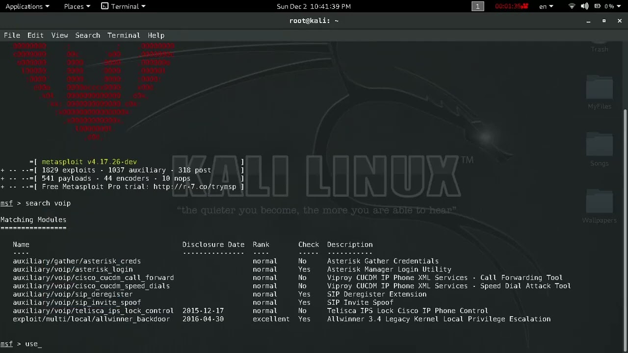 How to call someone anonymously using Kali linu