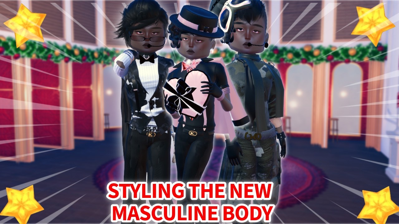 Styling the NEW MASCULINE BODY in DTI! #dti #roblox #dresstoimpress #robloxdti