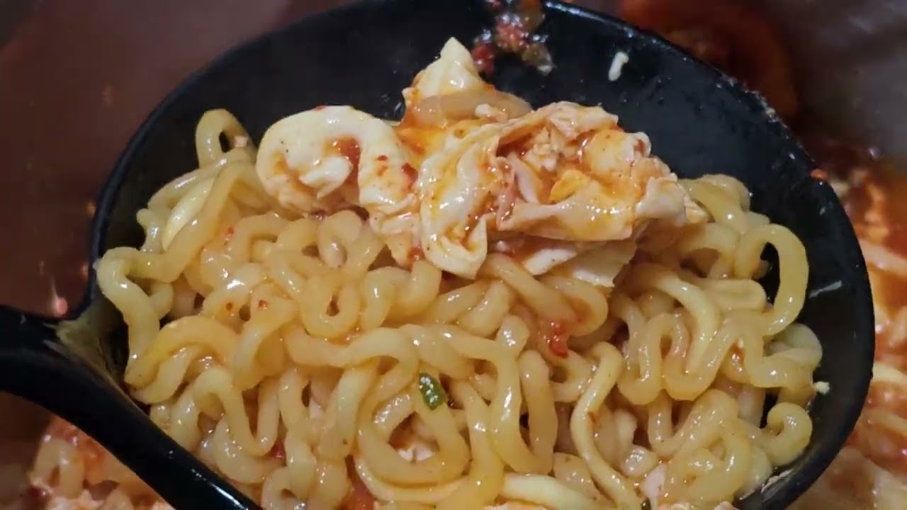 야식 : 한번 더 김치라면