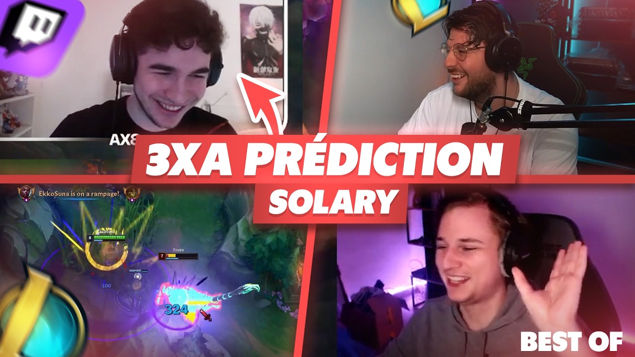 NISQY QUITTE LA MIDLANE, 3XA PRÉDICTION SOLARY - Best Of LoL #1312 Réactions