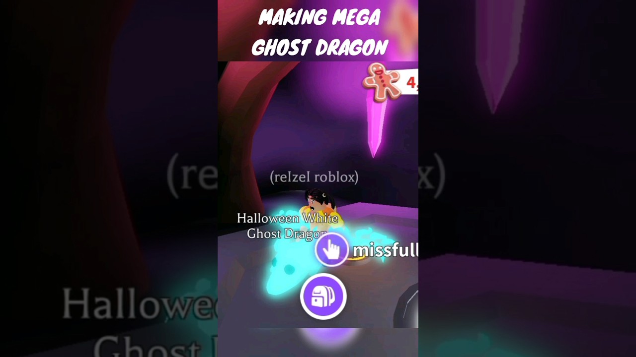 Making mega neon halloween white ghost dragon adopt me roblox