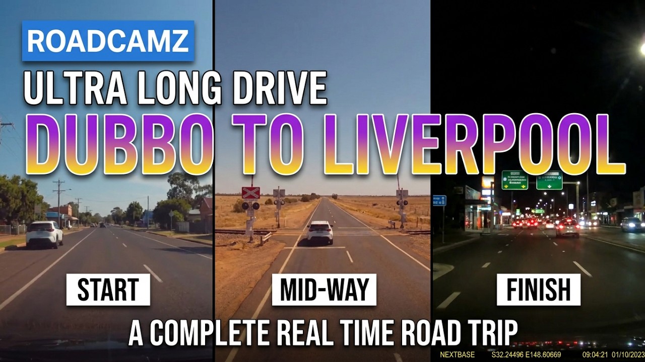 Dubbo to Liverpool | Australia Ultra Long Drive - A Complete Real Time Road Trip