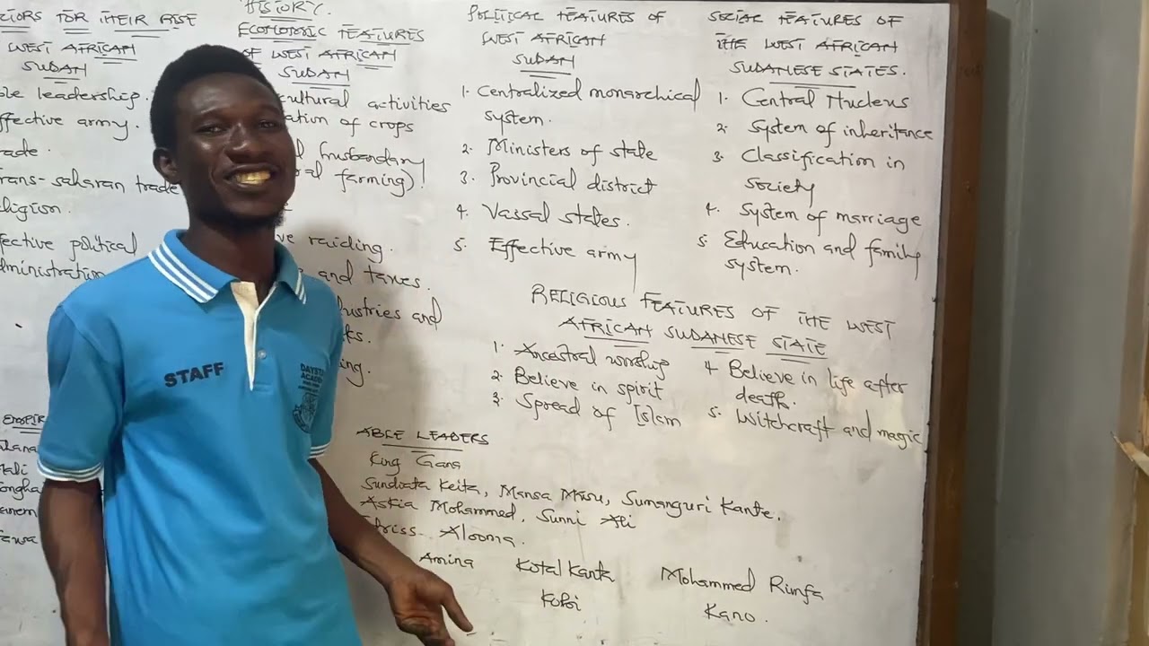 History of the West African Sudanese states (Mansa Musa) wassce