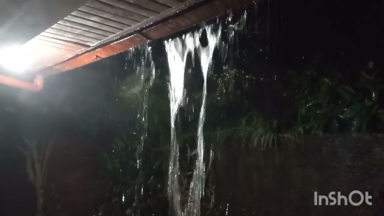 Hoje caiu um temporal na cidade de Seara⛈🌩