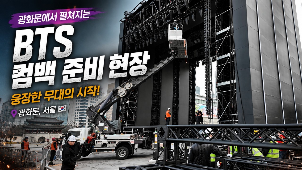 BTS Comeback D-3 🇰🇷 Gwanghwamun Seoul Atmosphere | BTS Arirang | ARMY