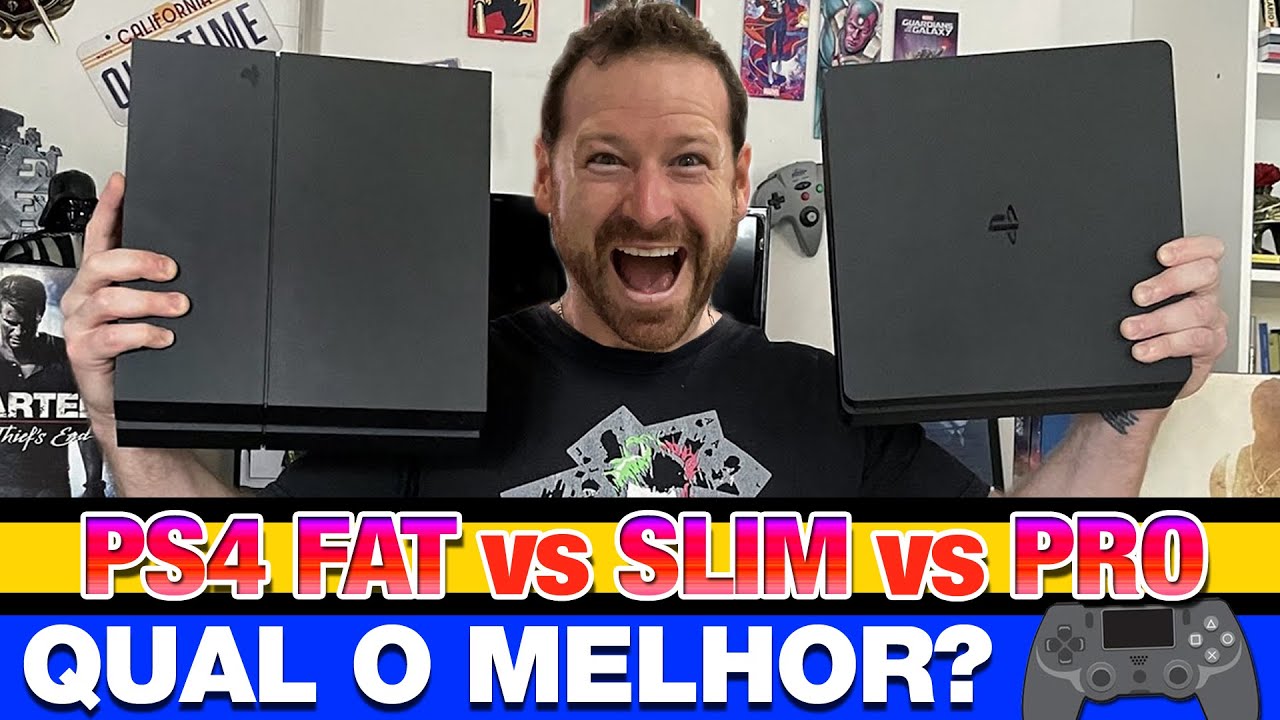 QUAL PLAYSTATION 4 COMPRAR? DIFEREN&Ccedil;AS ENTRE O PS4 FAT - PS4 SLIM e PS4 PRO