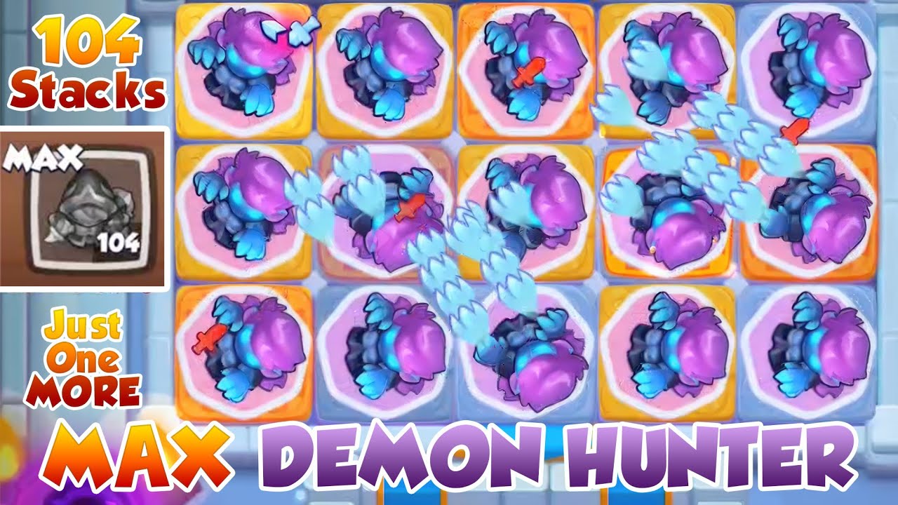 Max Demon Hunter | 104 Stacks = INSANE Damage | Dungeon COOP Rush Royale