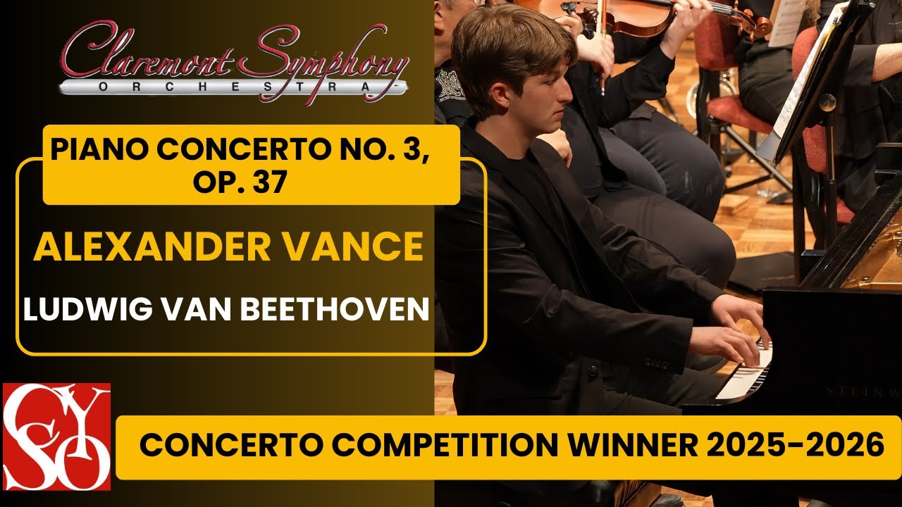 Ludwig van Beethoven: Piano Concerto No. 3, Op. 37 1st movement- Alexander Vance, piano