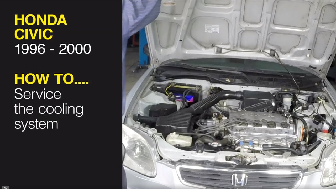 How to service the cooling system on a Honda Civic (96-00), CR-V (97-01), Acura Integra (94-00)