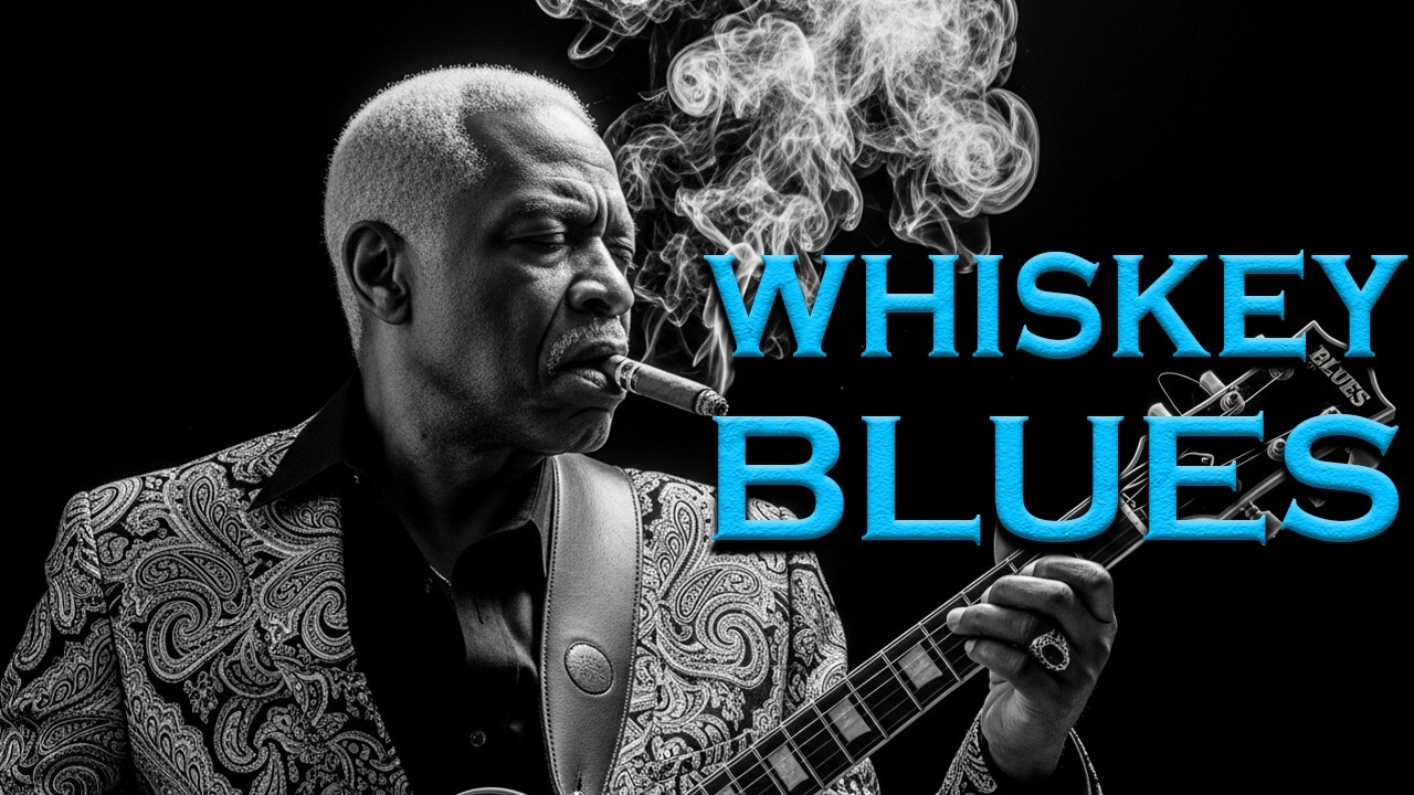 Midnight Whiskey Blues Chill 🎸 Relaxing Slow Blues Soulful Guitar Vibes