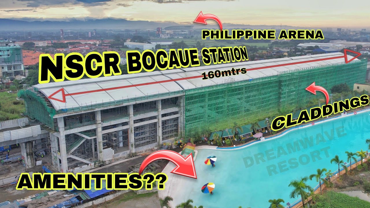NSCR BOCAUE STATION MAG UUMPISA NA DIN SA PAGLALAGAY NG CLADDINGS | INALIS NA ANG SCAFFOLDINGS!