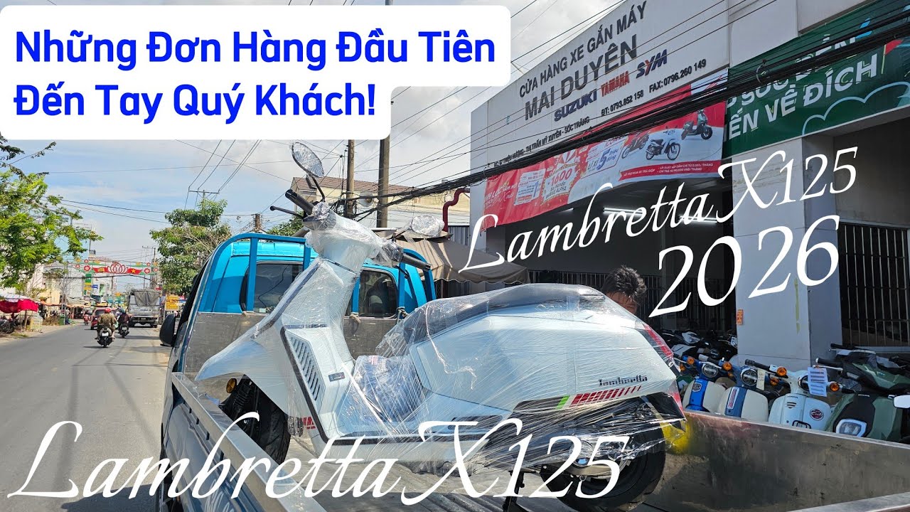 Những chiếc LAMBRETTA X125 đầu tiên ship khách toàn quốc tại CH Mai Duyên. Khải Phạm #lambretta #125