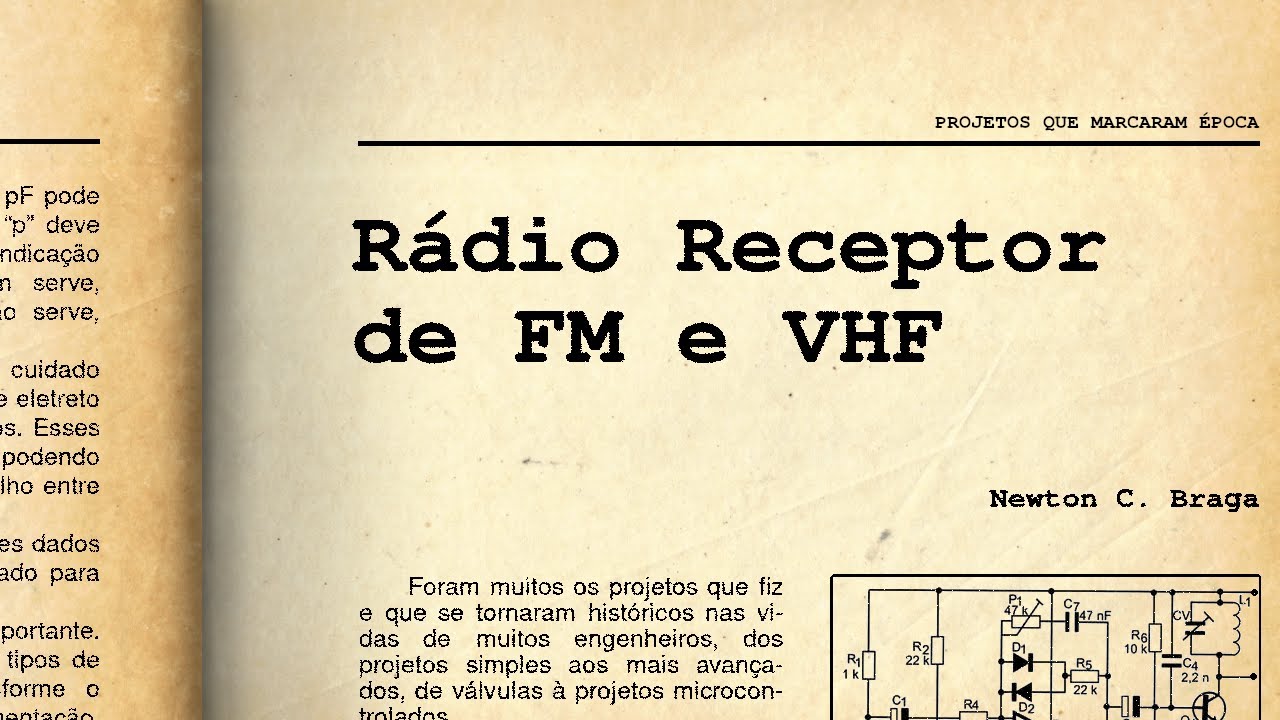 Rádio receptor de FM e VHF (VAM152)