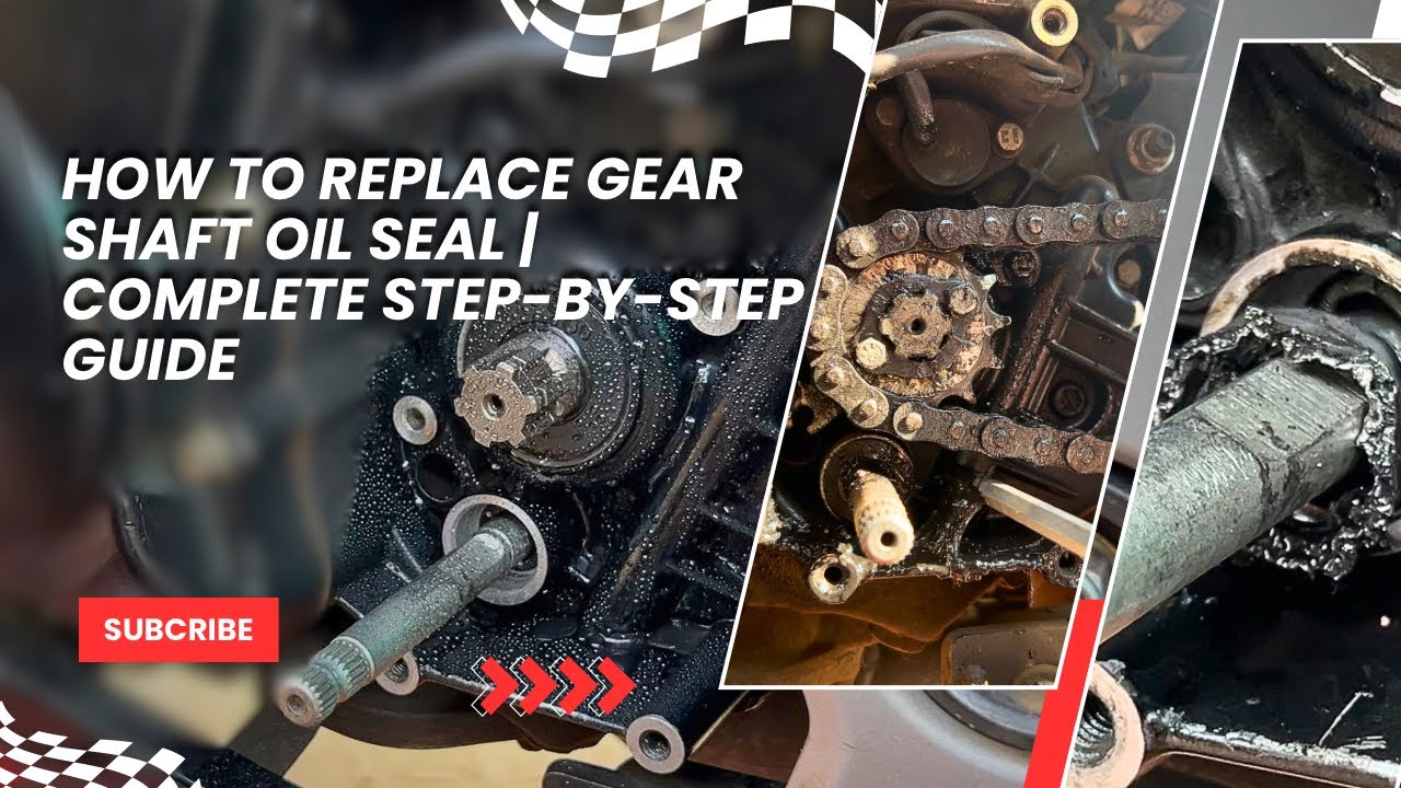 How to Replace Gear Shaft Oil Seal | Complete Step-by-Step Guide #maintenance #motocycle