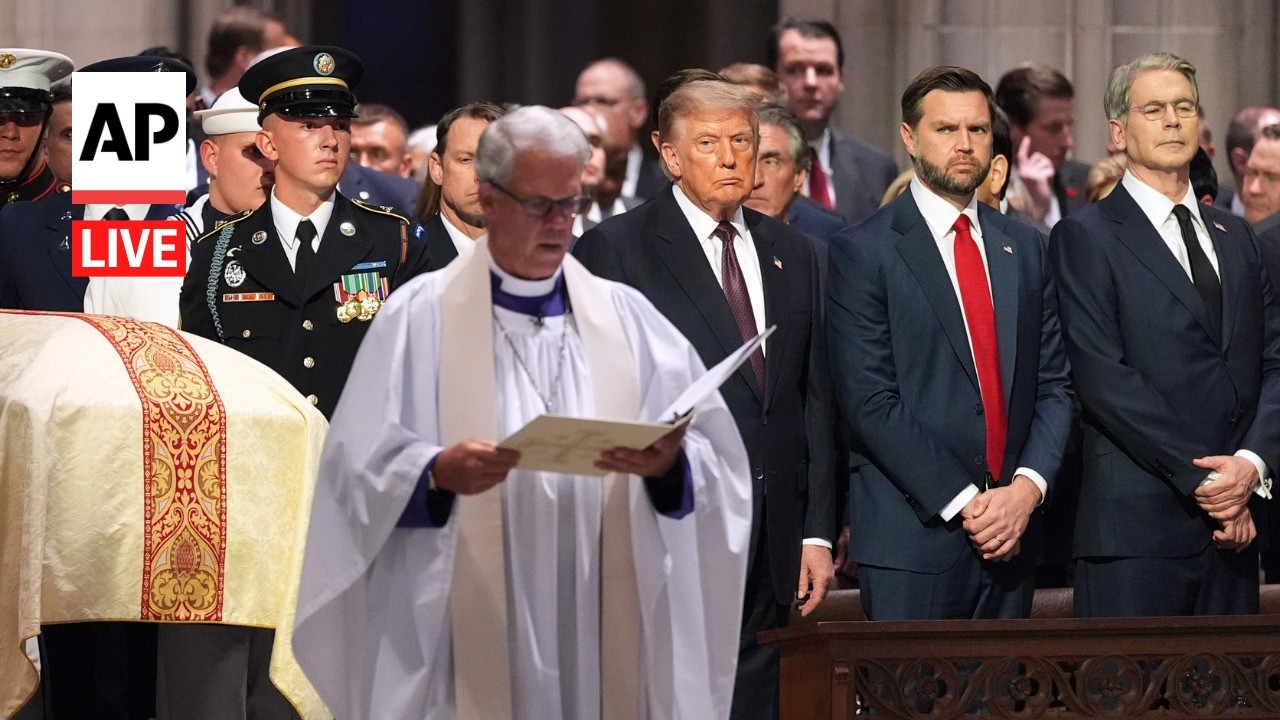 Lindsey Graham funeral LIVE: Trump speaks at service