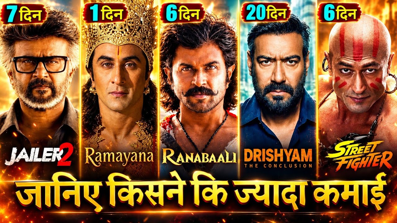 Jailer 2 Box Office Collection, Ramayana, Ranabaali, Street Fighter, Drishyam 3 Collection,
