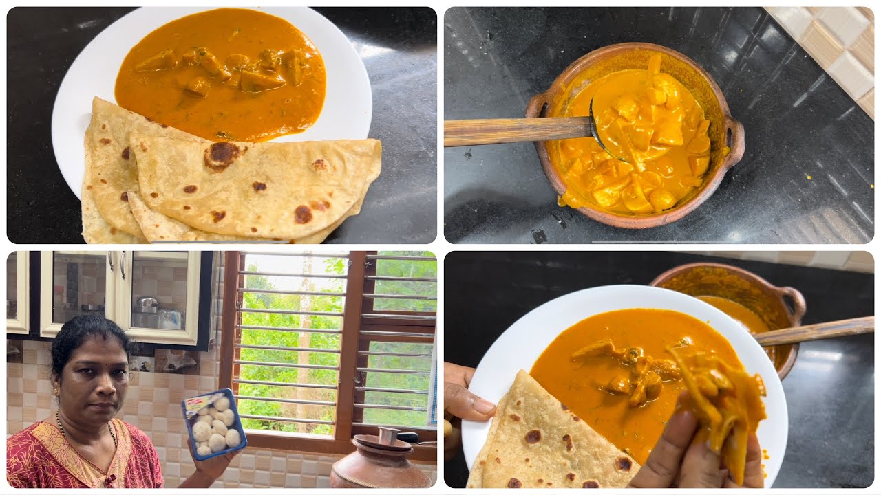 Mushroom da Incha Gravy Malple Chapati da otug Bari Taste apund 😍❤️