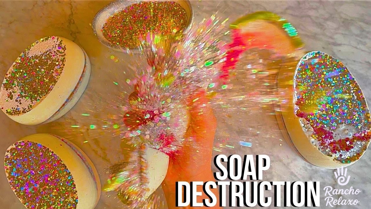 Soap Destruction 💥 Massive Glitter Explosion | Foam & Starch ASMR