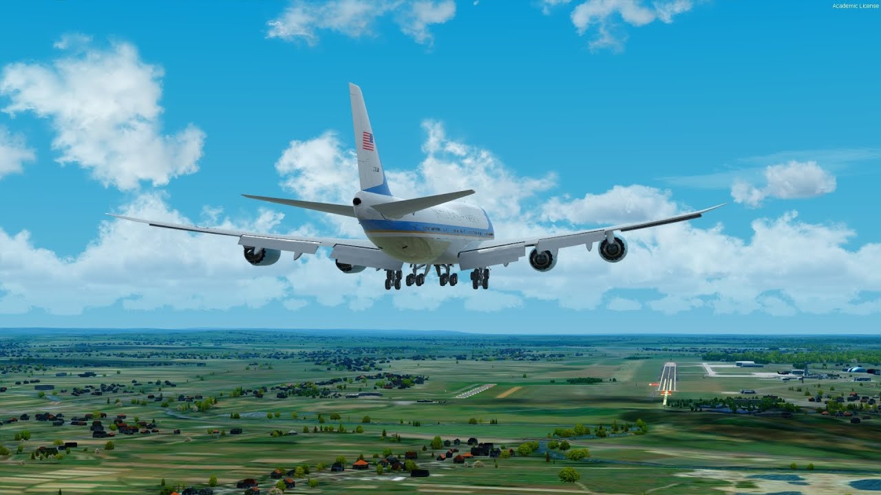 [PREPAR3Dv4.5] PMDG Boeing 747-8 like VC-25 Air Force One - EBBR Brussels - EPRZ Rzeszów