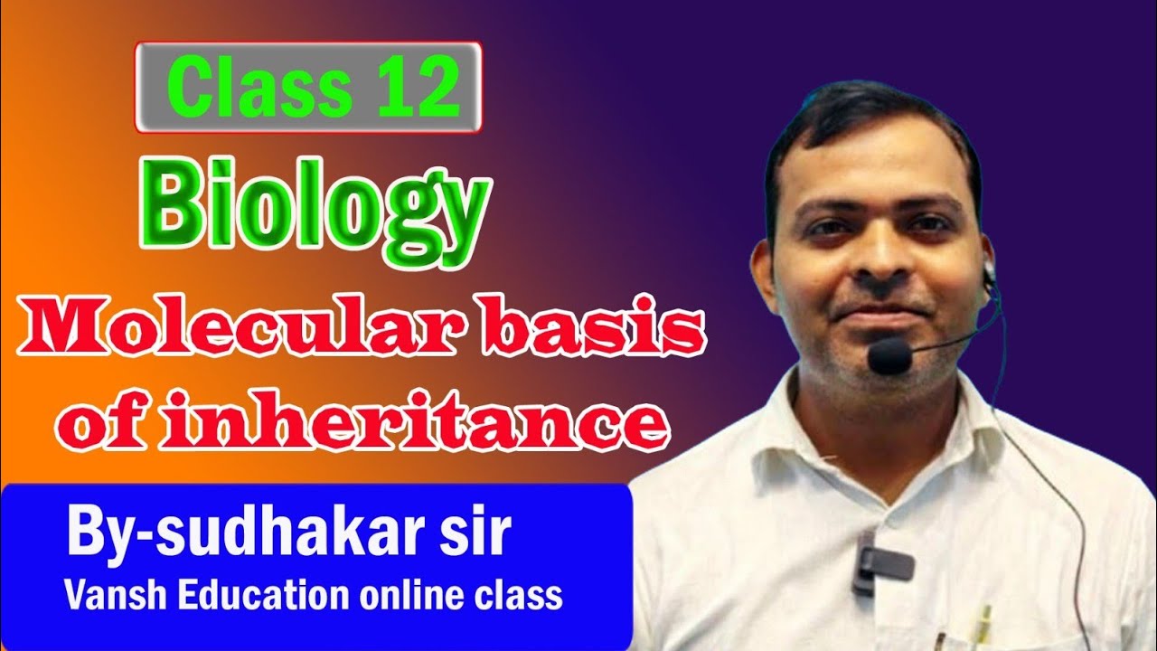 Class 12 Biology | Molecular Basis of Inheritance | Full Chapter Explanation | By Sudhakar Sir 