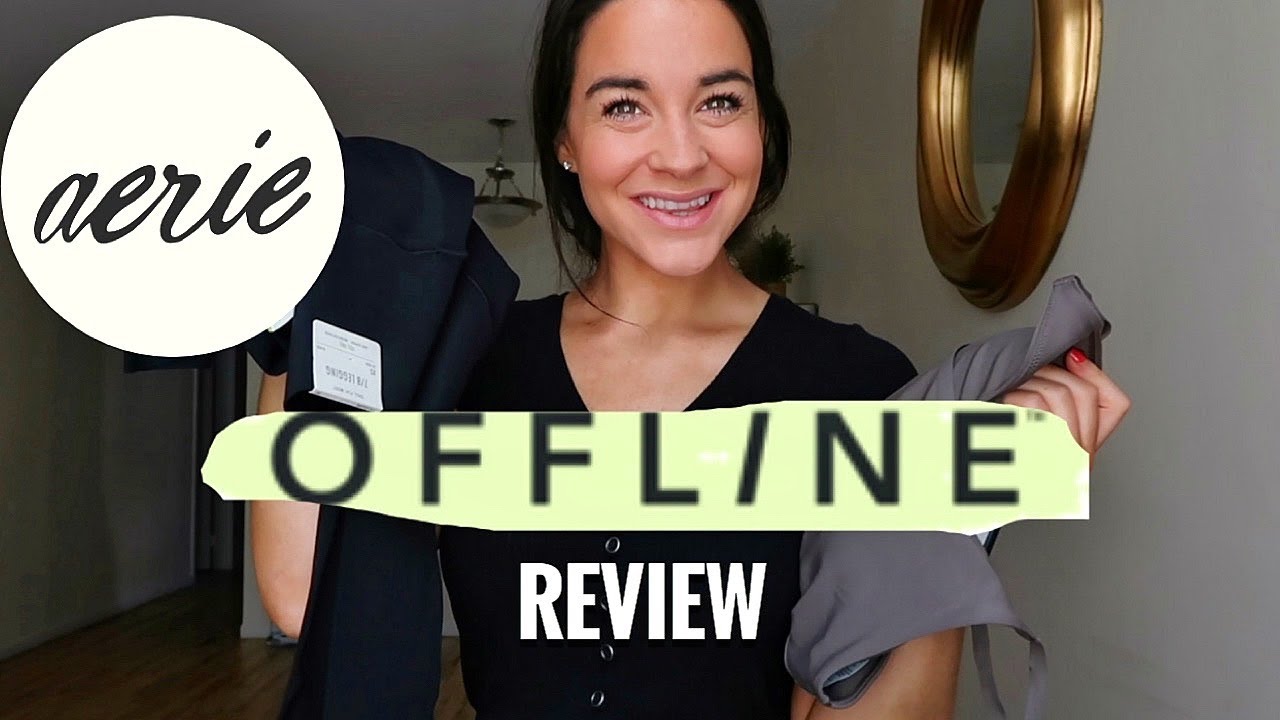 NEW AERIE OFFLINE COLLECTION leggings and active wear -  HONEST REVIEW and TRY ON!