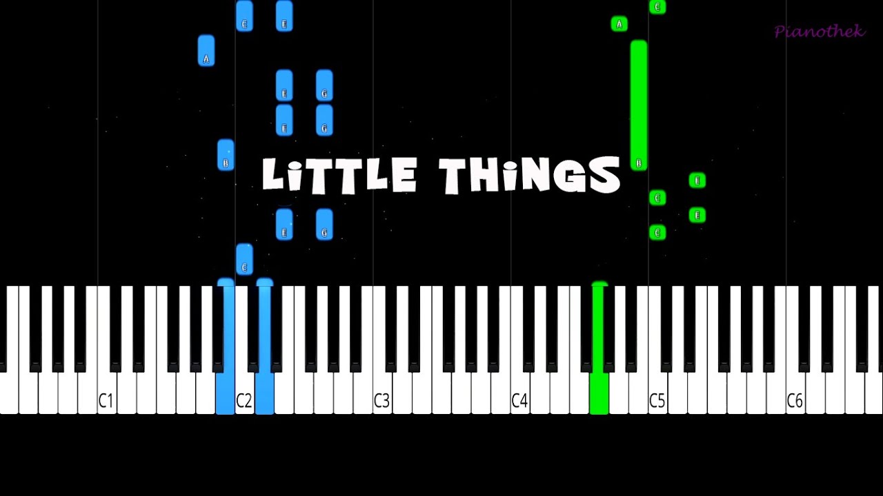 Little Things Adrian Berenguer Piano Cover Synthesia Piano Tutorial