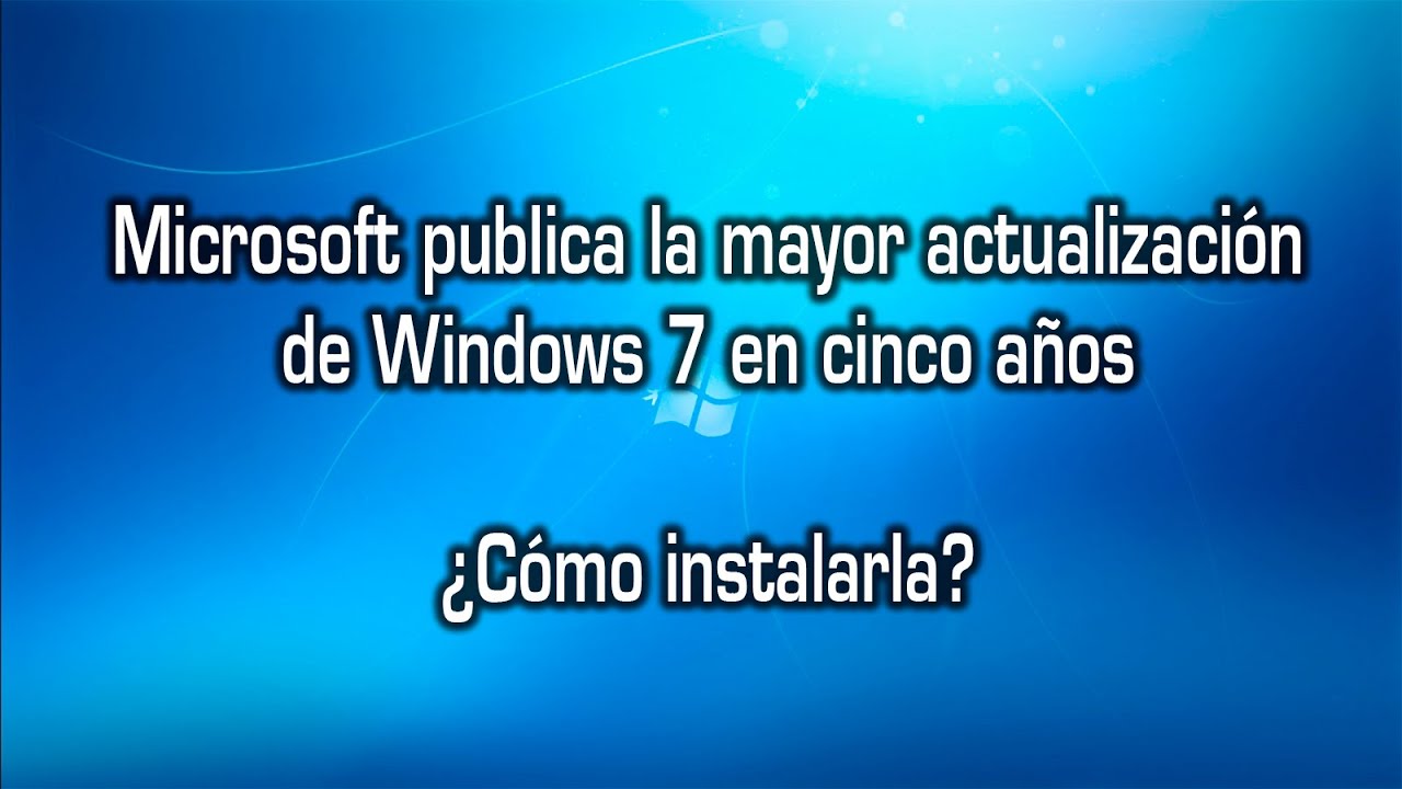 Windows 7 SP1 convenience rollup 2016