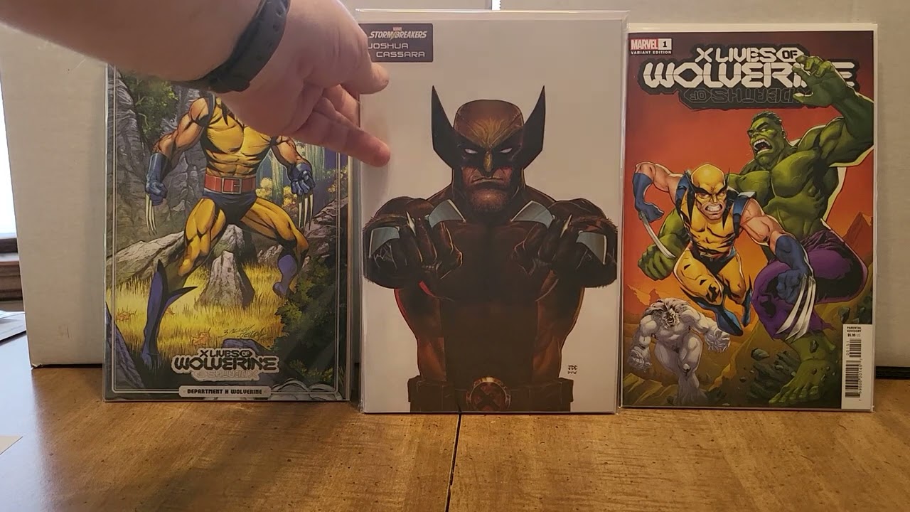 comic's Gary Winters variants 10 batman and Wolverine variants