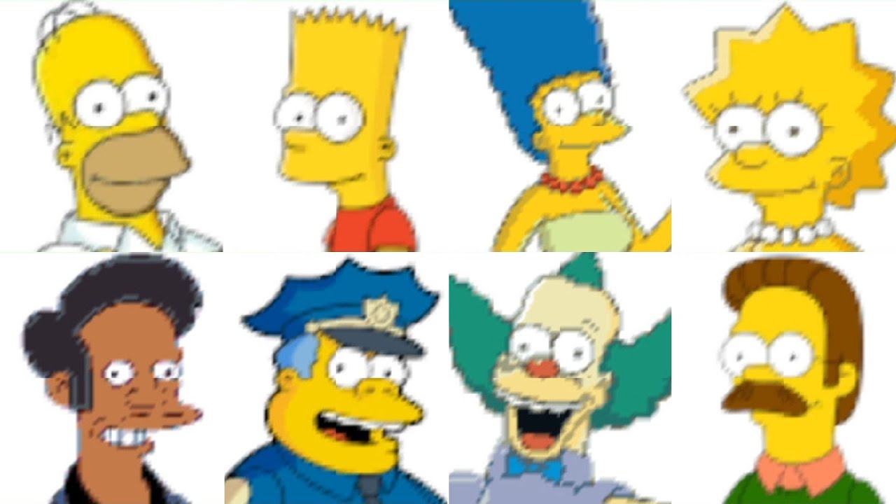 Mario Kart 64 - Simpsons Kart 64 // All Playable Characters
