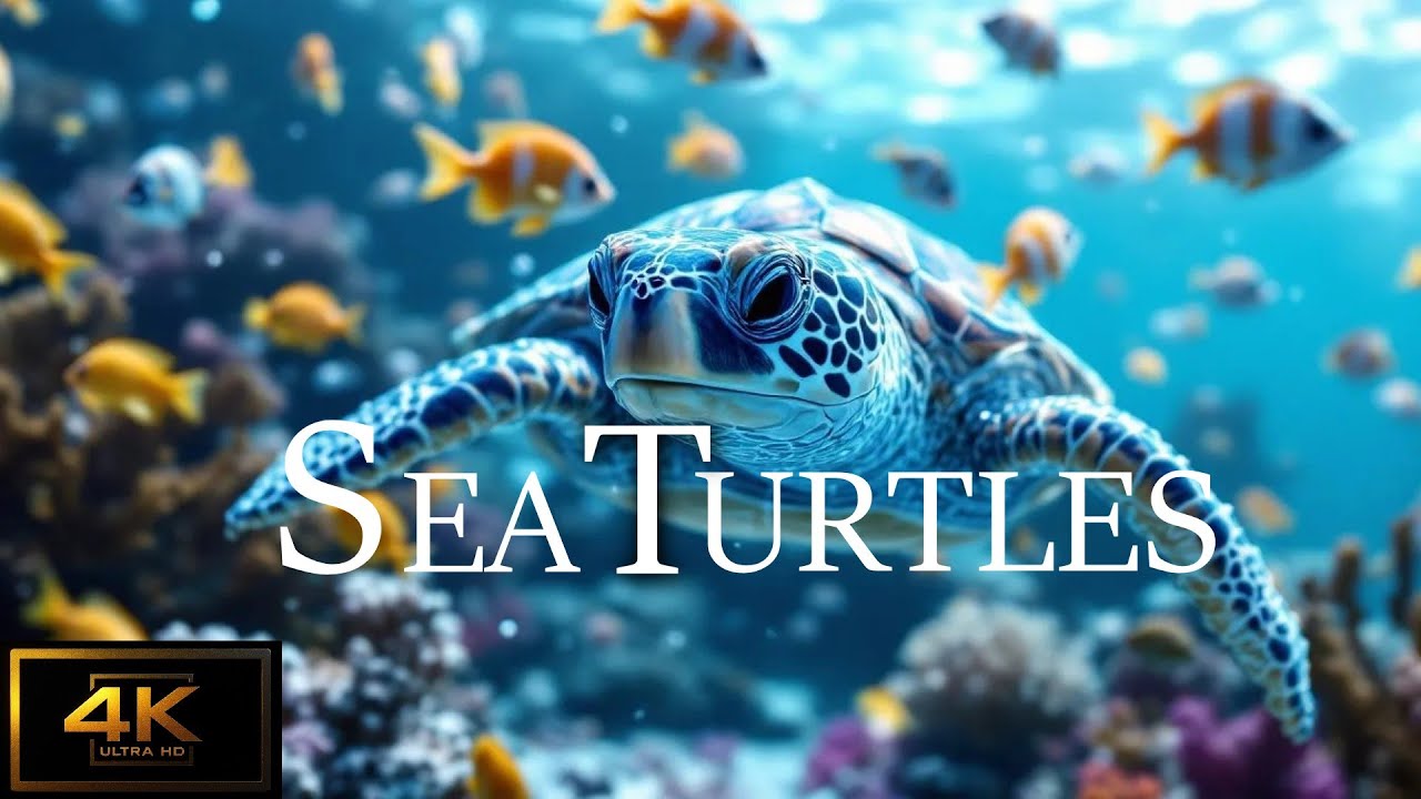 Sea Turtles 4K - Species of Habitat | Marine Wildlife