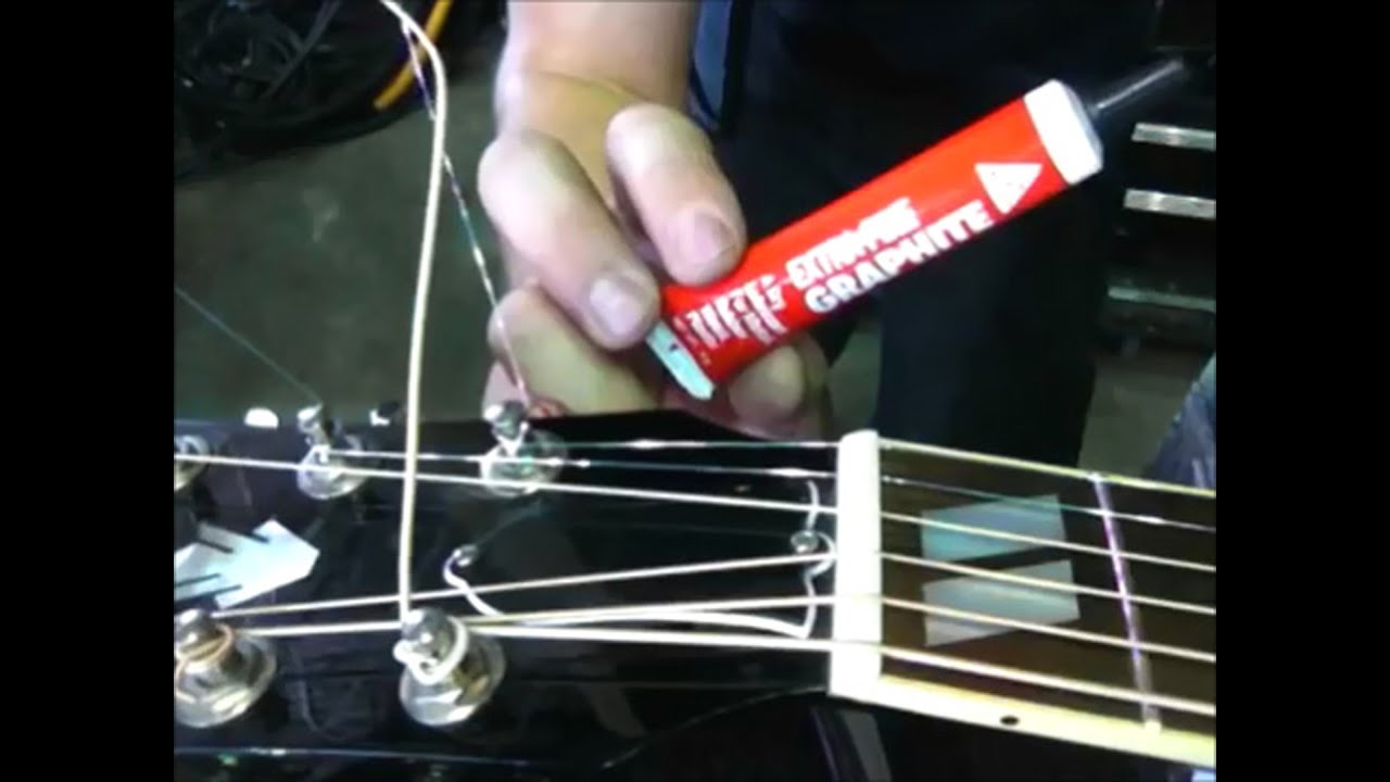 How and why to use graphite to lube your nut on your acoustic or electric guitar