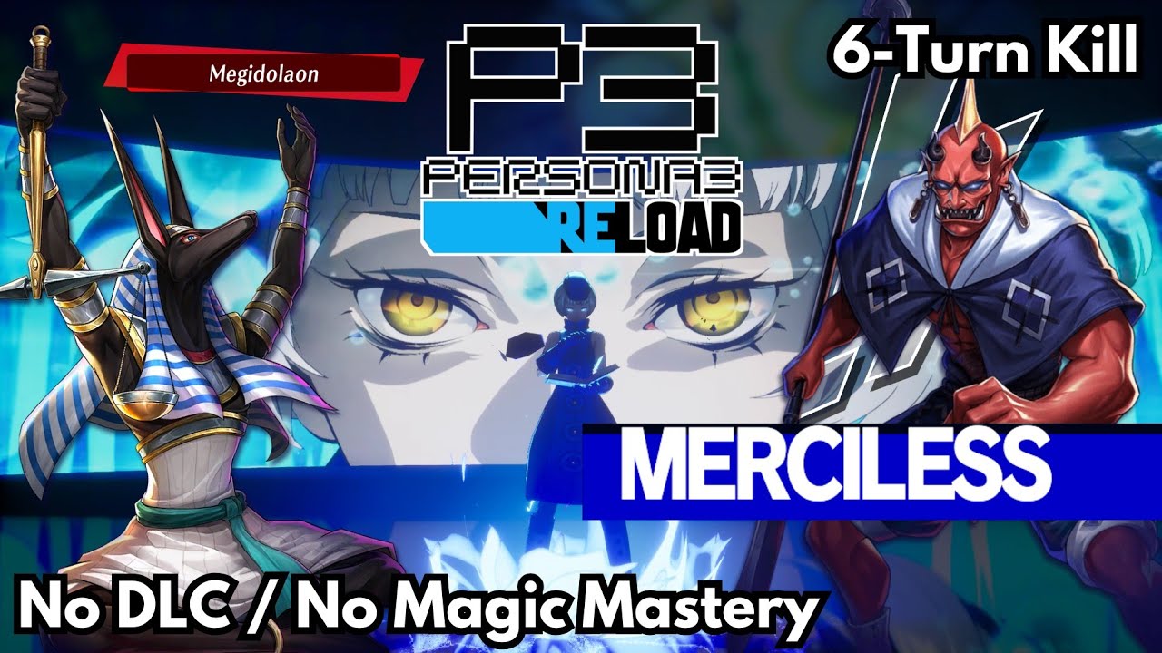 Persona 3 Reload - Elizabeth Boss Fight - 6 Turn Kill / Merciless / No DLC / No Magic Mastery