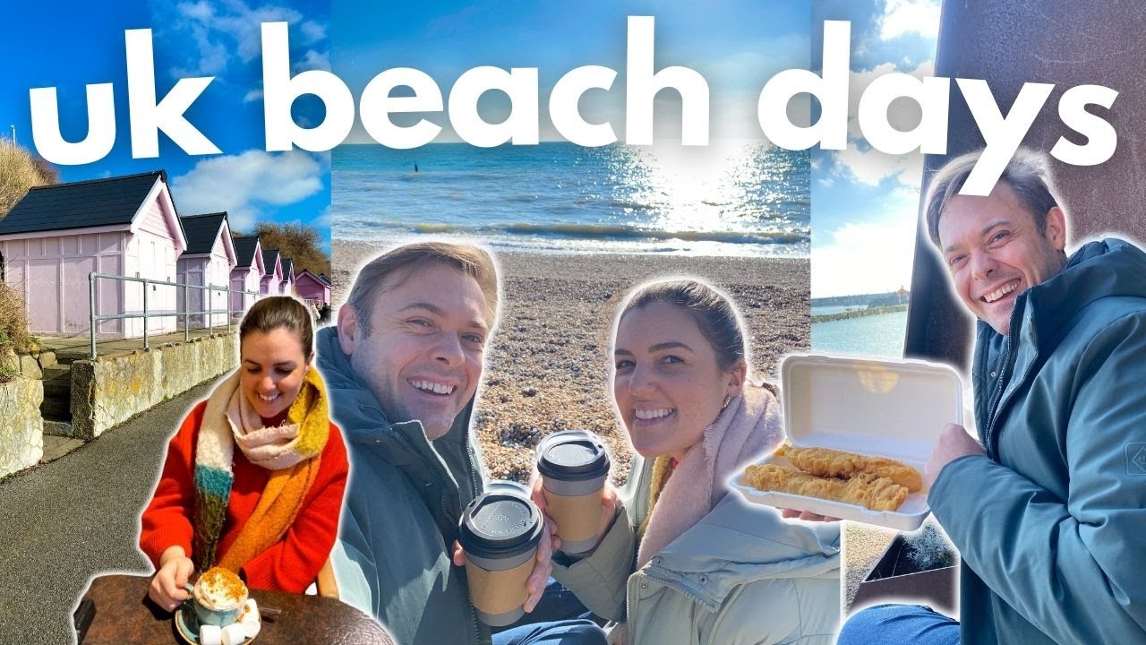 COSY ENGLISH SEASIDE VLOG | Sandgate & Folkestone Beach, Fish & Chips, Cute Coffee & Vintage Shops!🌊