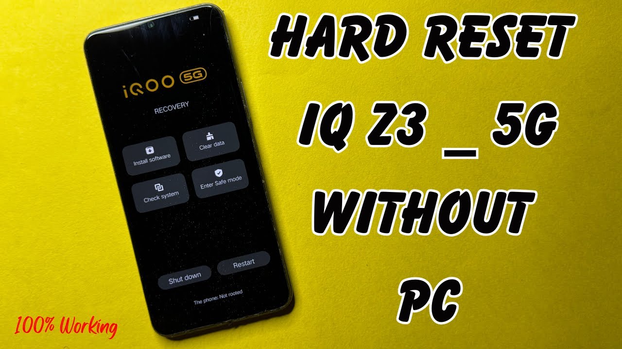 How to Hard Reset iQOO Z3 5G Without PC | Factory Reset Using Volume + Power Button | iQOO Z3 Reset