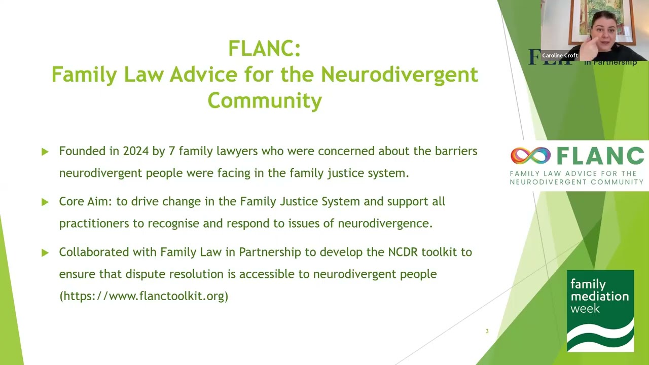 Supporting neurodiverse clients in family mediation