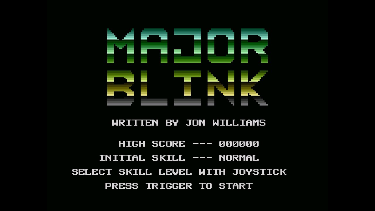 Major Blink (Atari XL/XE) Gameplay/Review