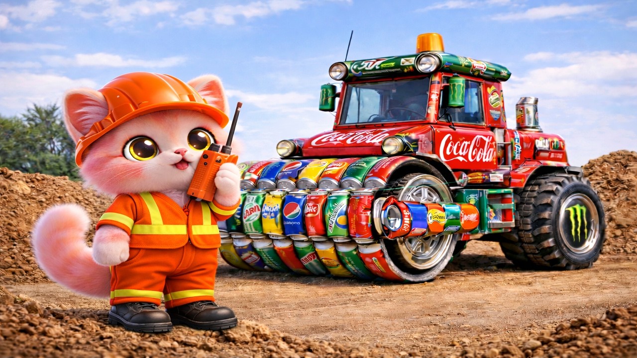 They Laughed At A Kitten’s Recycled Soda Can Bulldozer - Then He Proved Them Wrong (Cat Story)