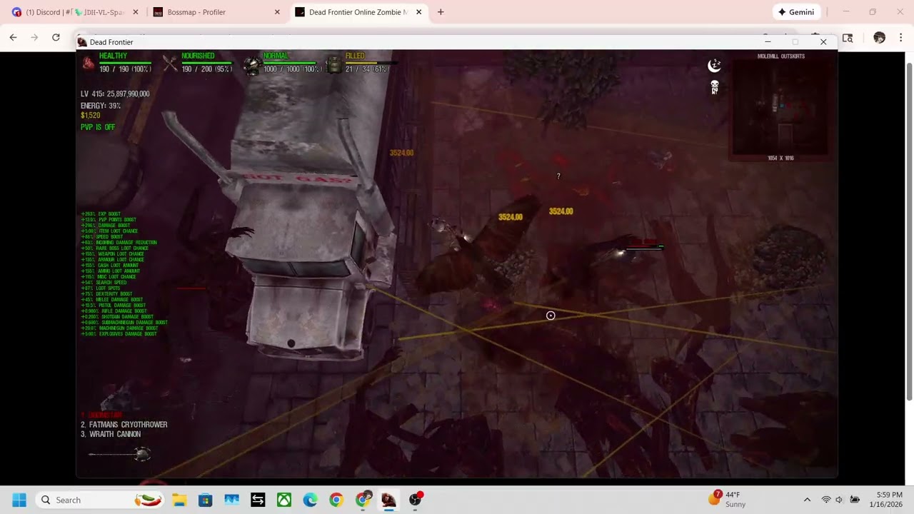 Doomstar at Max Dexterity vs Death Row Bandits