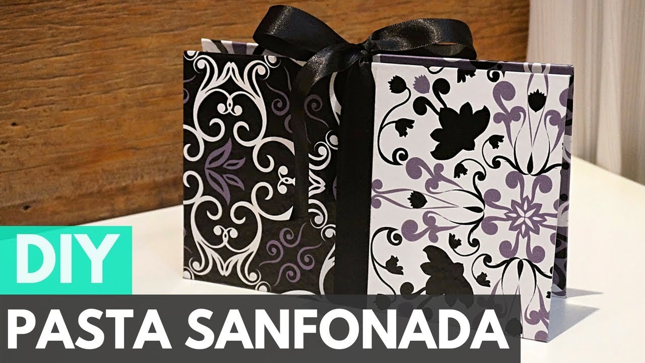 Pasta Sanfonada/Arquivo #PapelEmTudo2 |DIY - Faça você mesmo