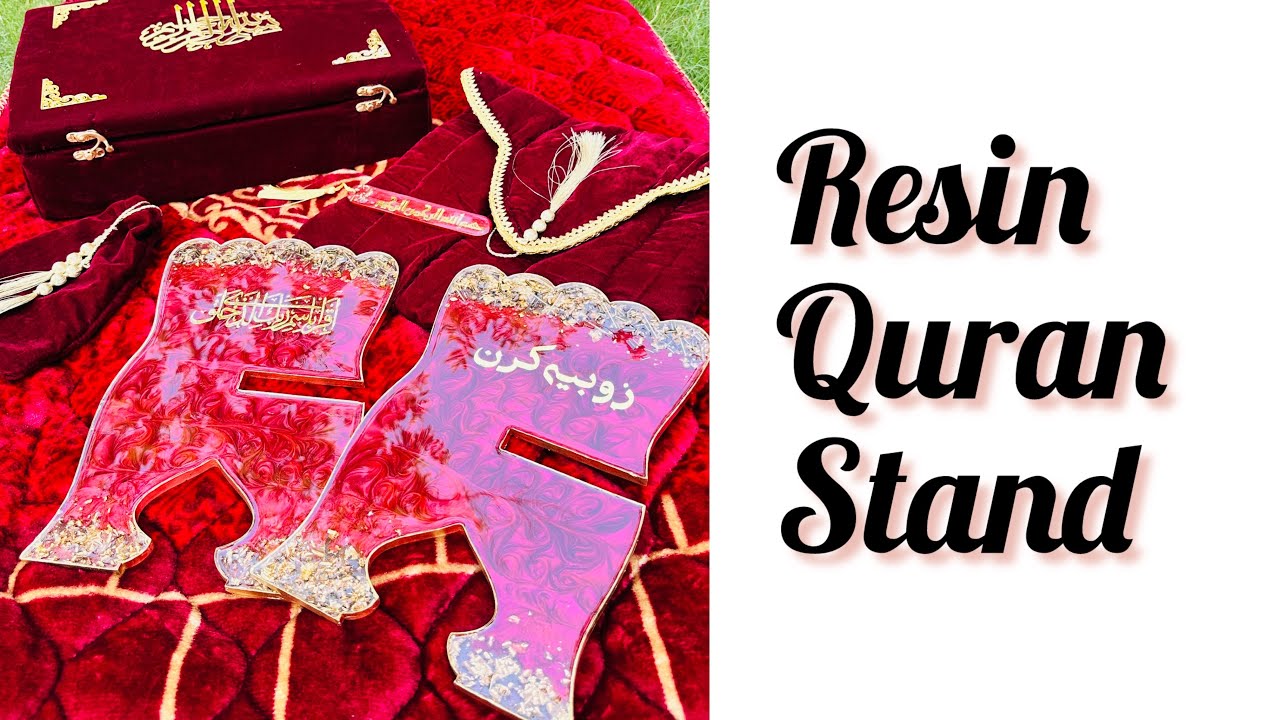Resin Quran stand quick tutorial step by step | resin art for beginners #resinology01 #resinart