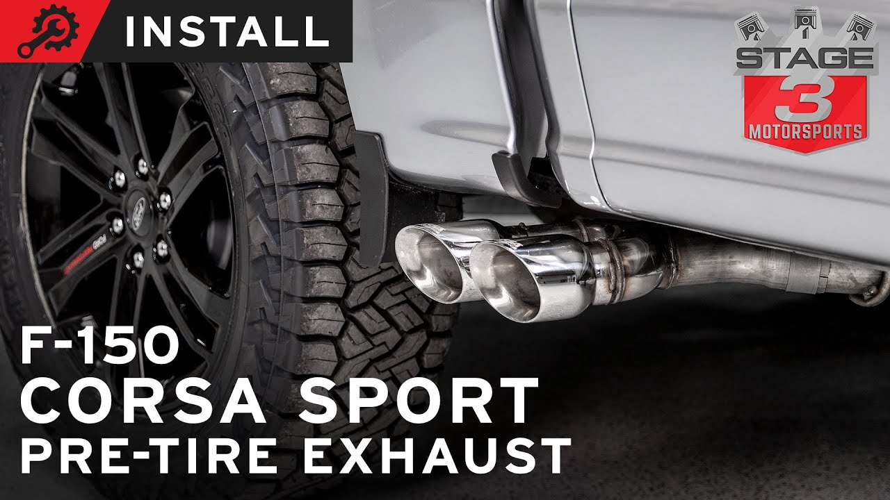 Corsa Sport Pre-Tire Exit Cat Back Exhaust Install / 2021-2022 F-150 EcoBoost V6