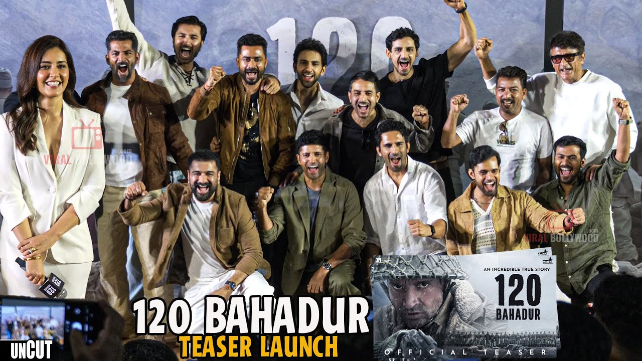 UNCUT: 120 Bahadur Teaser Launch | Farhan Akhtar Unveils Powerful New War Drama